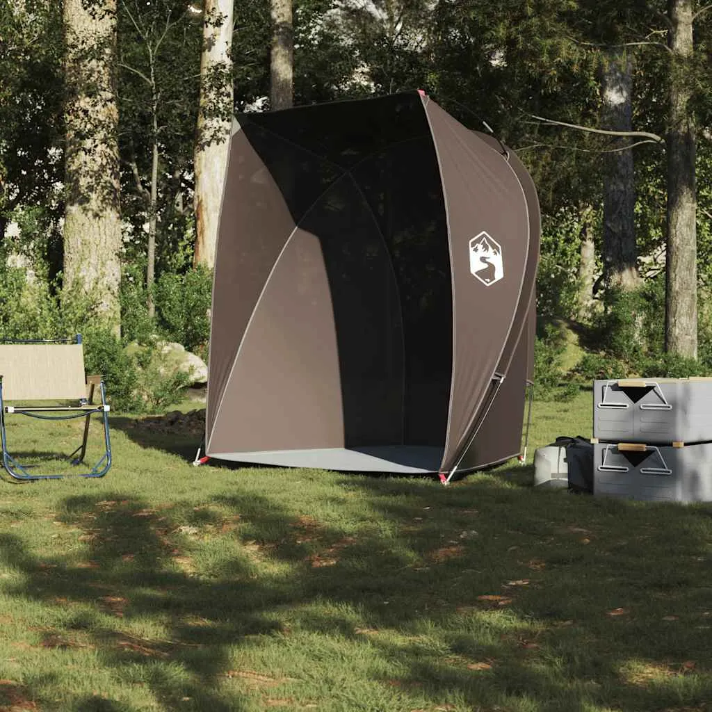 Angelzelt Campingzelt 150x100x150 cm Braun wasserdicht UV-Schutz
