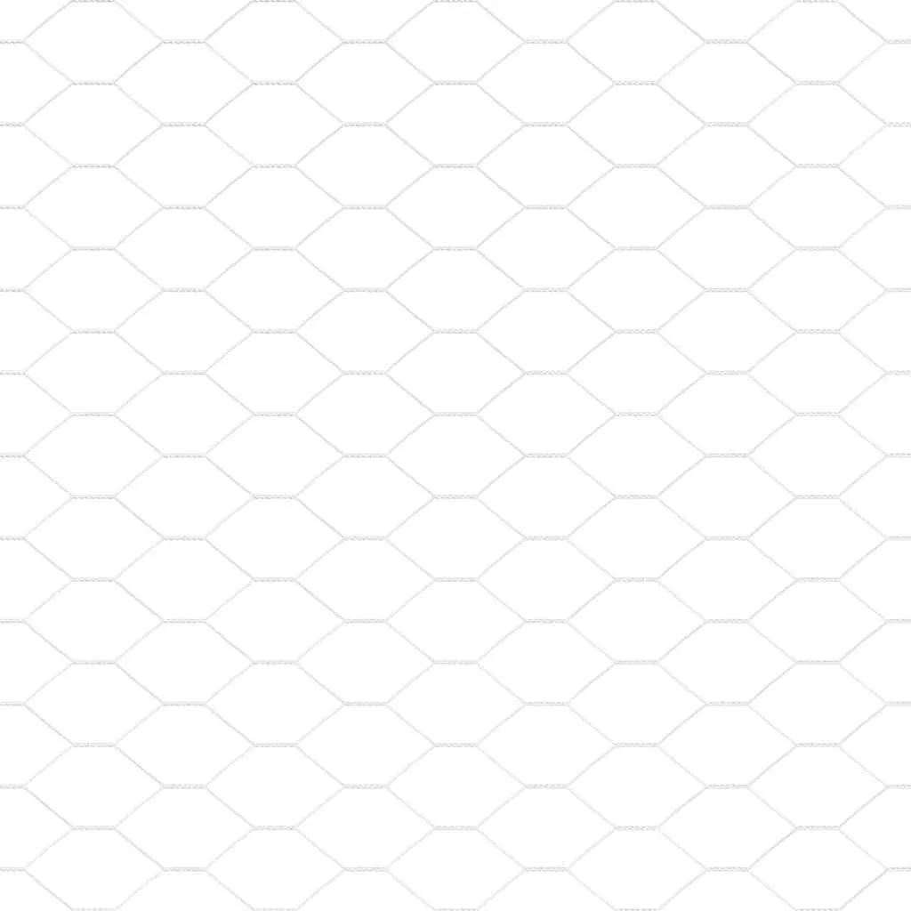 Hexagonzaun Silber 50 x 1,4 m aus verzinktem Stahl
