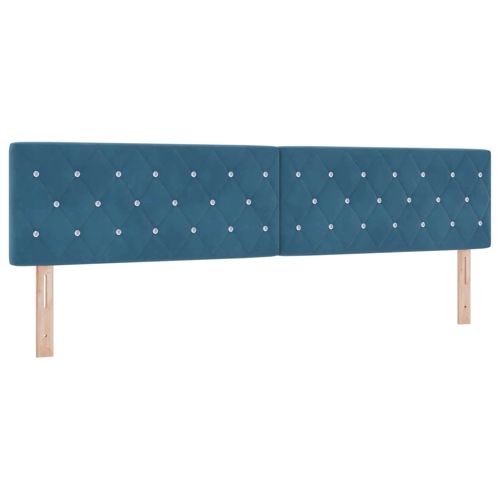 Staubett mit Matratze 200x200 cm Dunkelblau