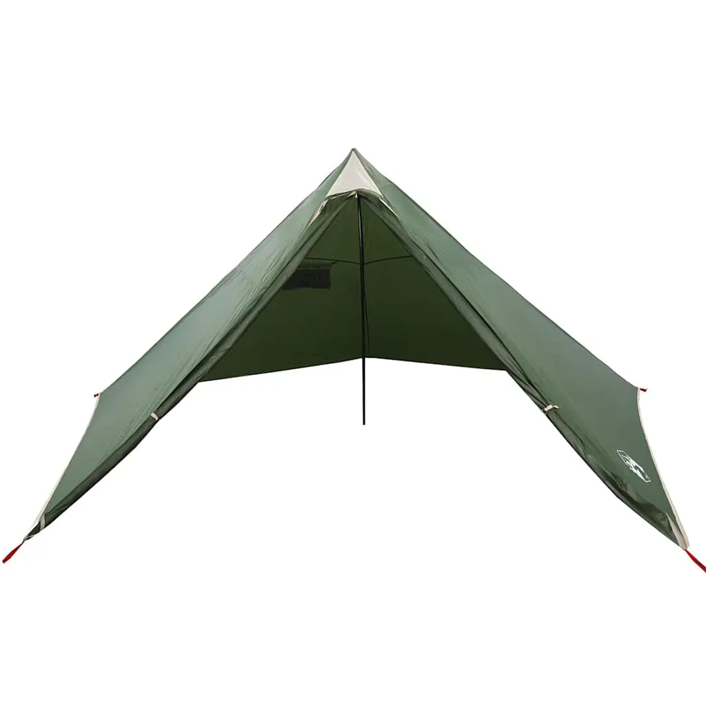 Familienzelt Tipi Grün 427x411x178 cm wasserdicht und leicht tragbar