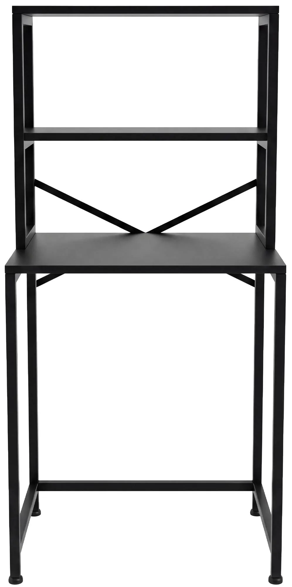 Waschmaschinenregal Torbay 68x50x155 cm schwarz