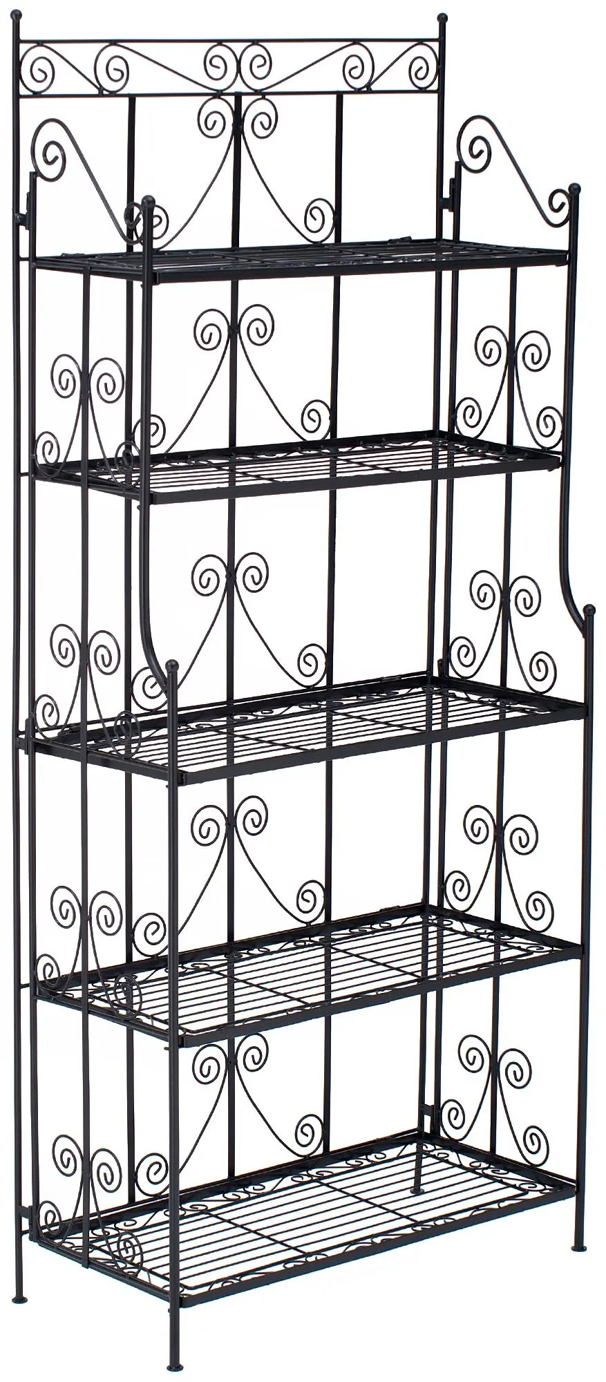 Standregal Ciara klappbar 173x74,5x34,5 cm schwarz