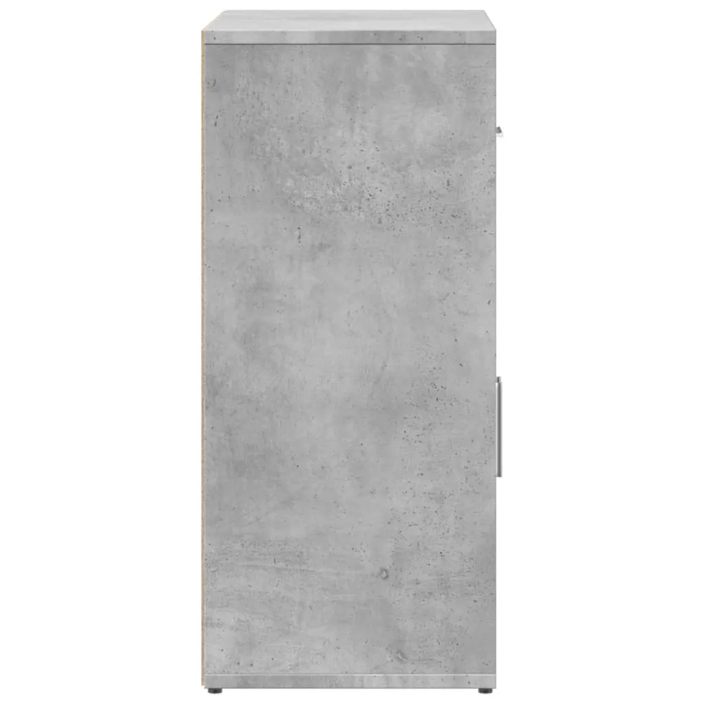 Robustes Sideboard 60x31x70 cm in Betongrau aus Holzwerkstoff