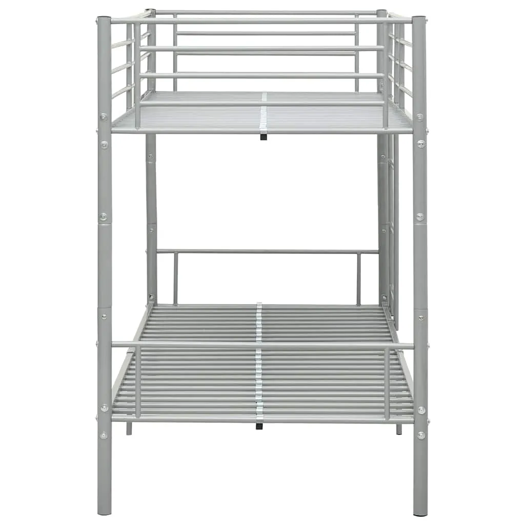 Elegantes Metall Etagenbett 208x96x150 cm in Grau