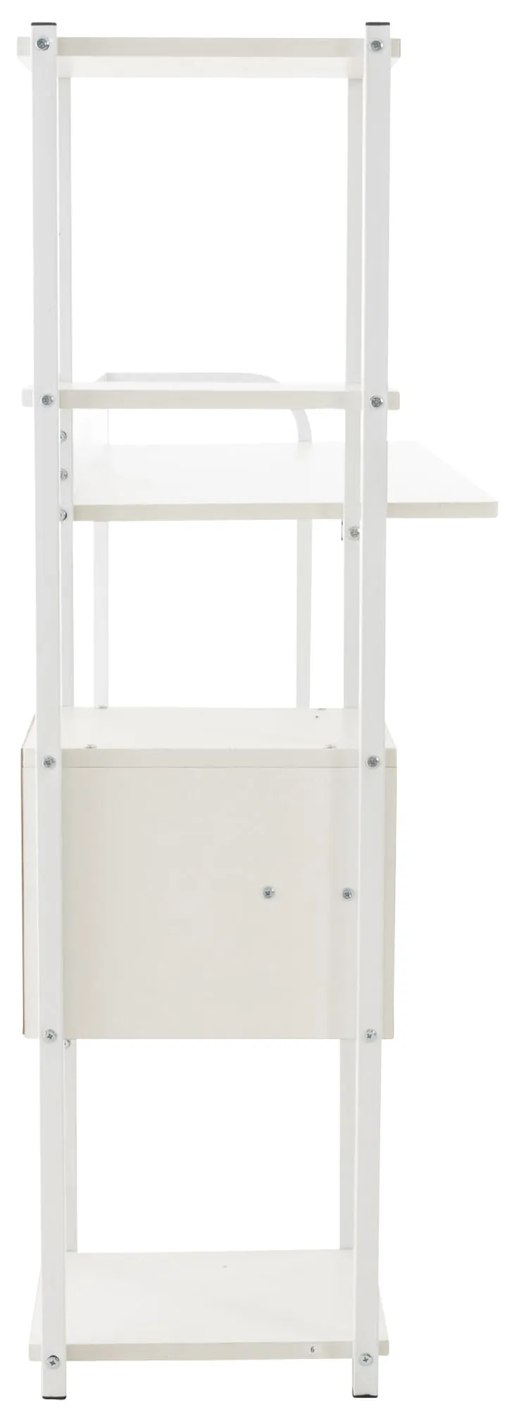 Schreibtisch Widnes 124x40x111 cm weiß/weiß