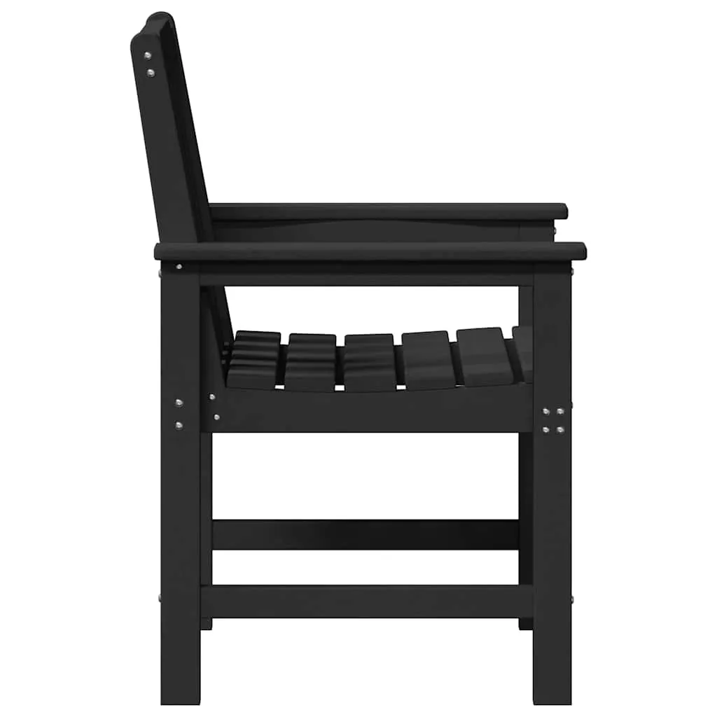 Modernes Gartenmöbel 65,5x59x88 cm Schwarz aus HDPE