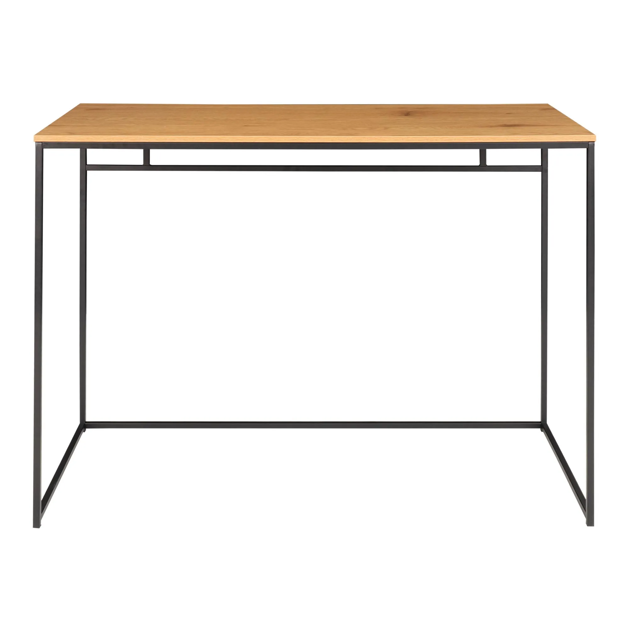 tinkaro Vita Schreibtisch 100x45x75 cm Eiche-Optik Schwarz