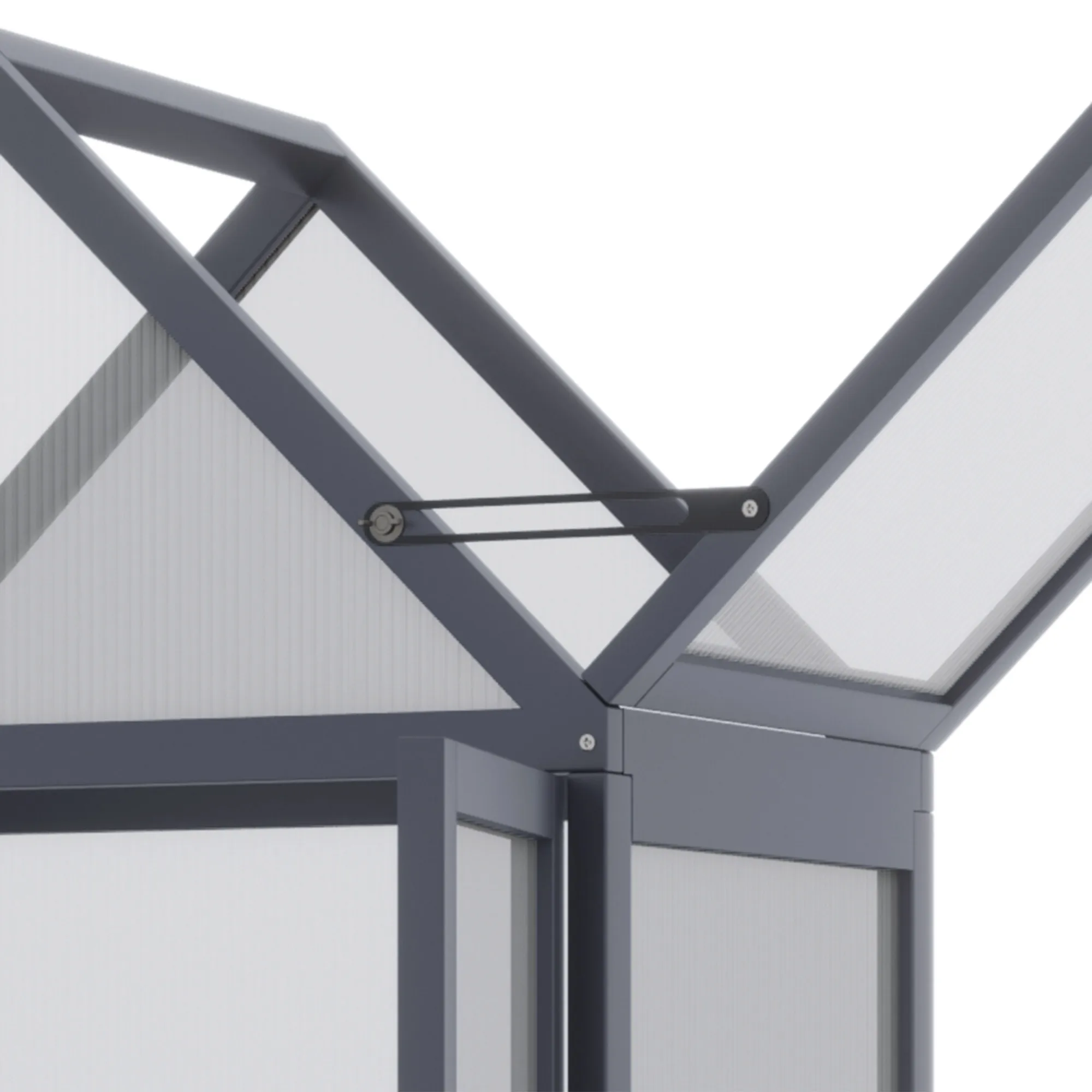 Kompaktes Gewächshaus 70,5L x 42B x 132H cm Grau