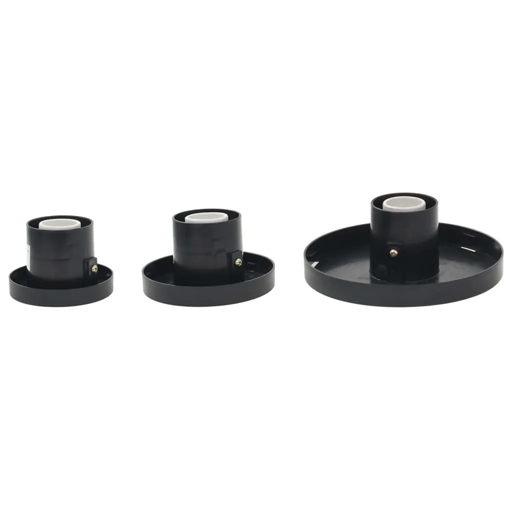3er Set LED-Kugellampen 20/30/40 cm Weiß