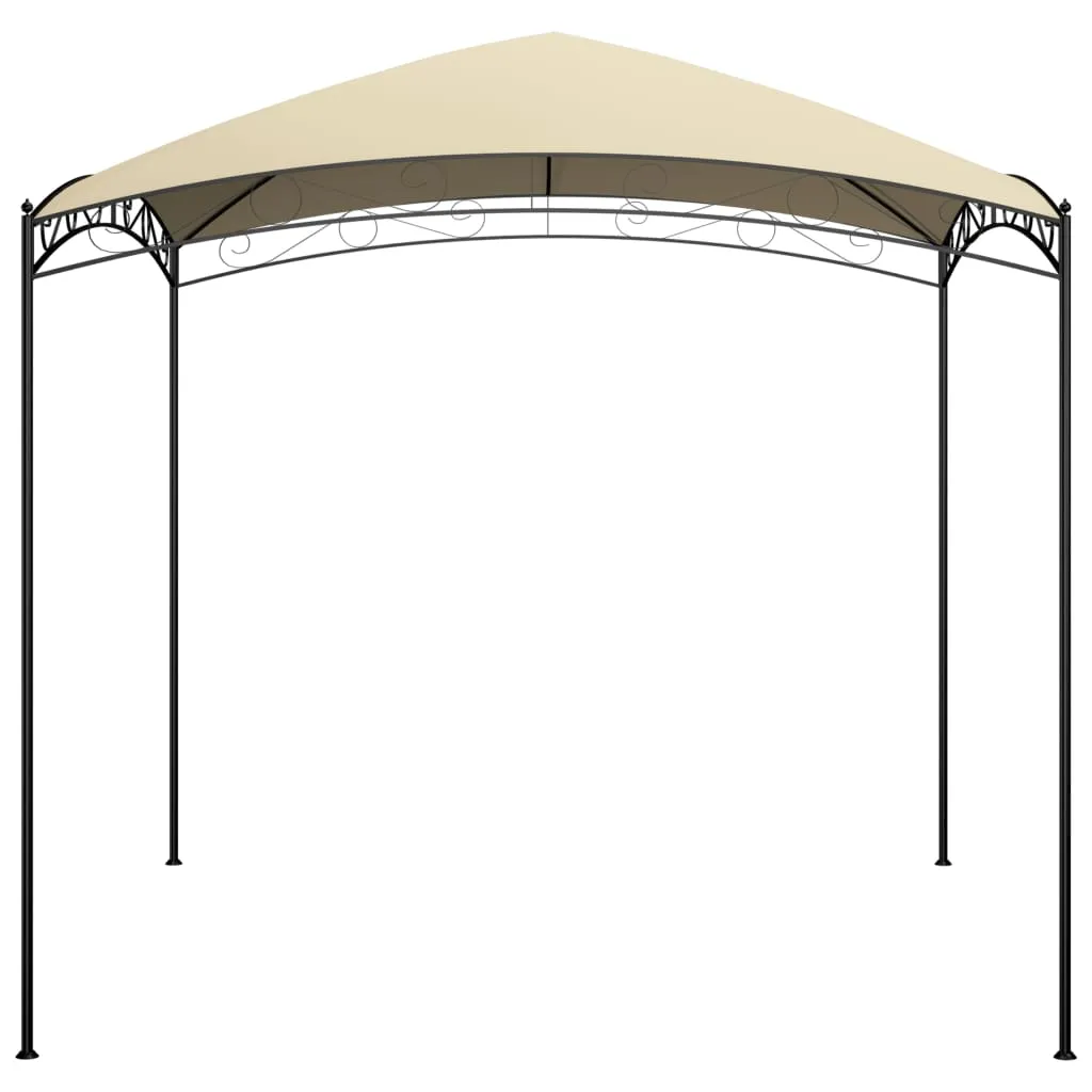 Pavillon 3x3m in Creme – Robuste Stahlkonstruktion für den Außenbereich