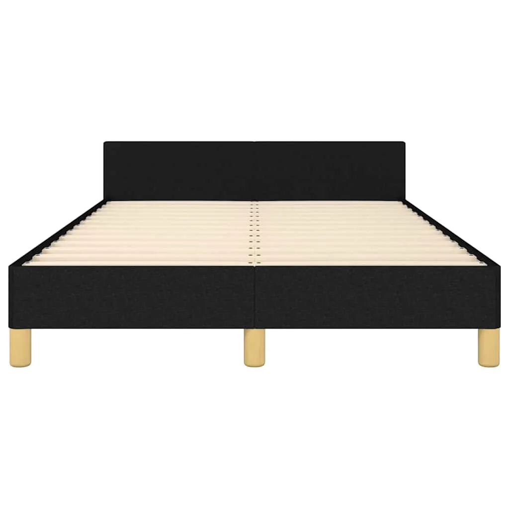 Bettgestell ohne Matratze Schwarz 120x200 cm Stoff