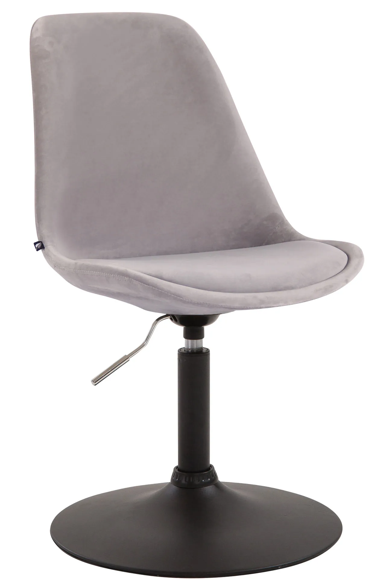 Esszimmerstuhl Maverick Samt 76-81x48x57 cm grau