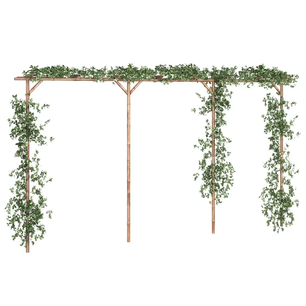Bambus Pergola 385 x 40 x 205 cm - Stabil und Witterungsbeständig