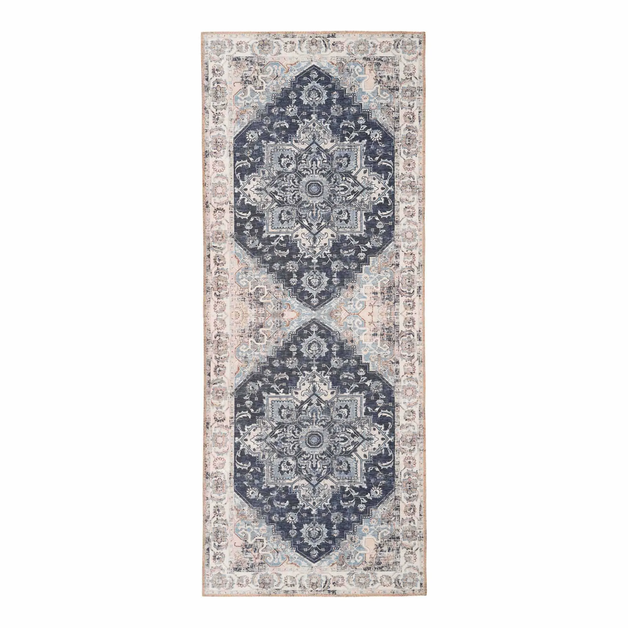 tinkaro Havana Flurläufer 200 x 80 cm Blau