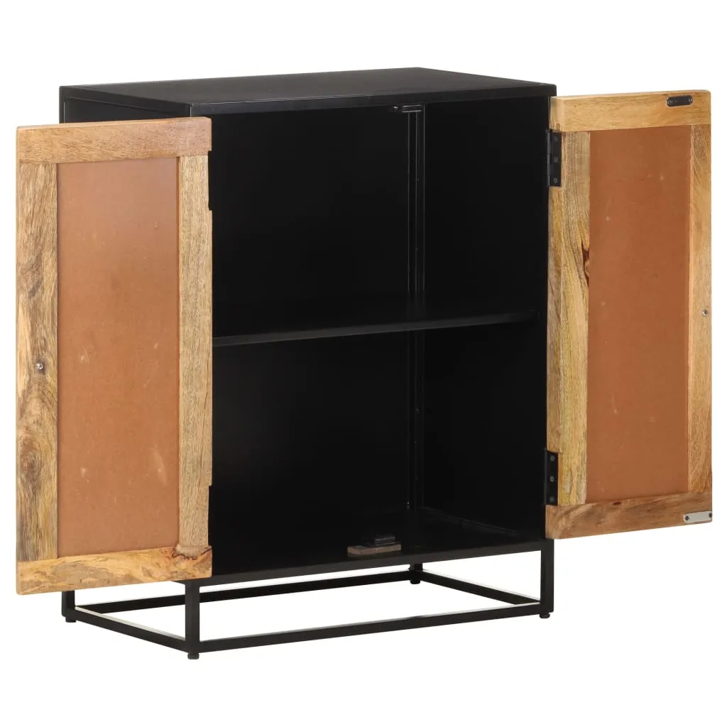 Sideboard 60x35x75 cm Raues Mangoholz
