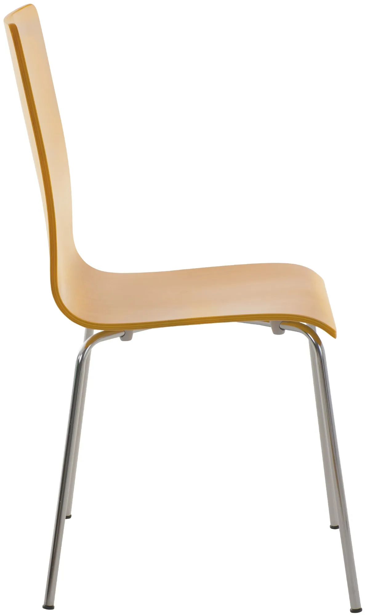 Besucherstuhl Pepe 4er Set 87x43x47 cm natura