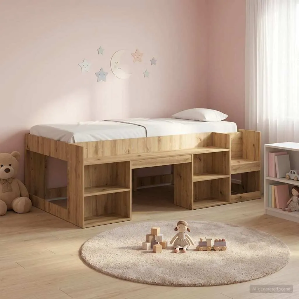 Kinderbettrahmen 118.5 x 193.5 x 65 cm Artisan-Eiche