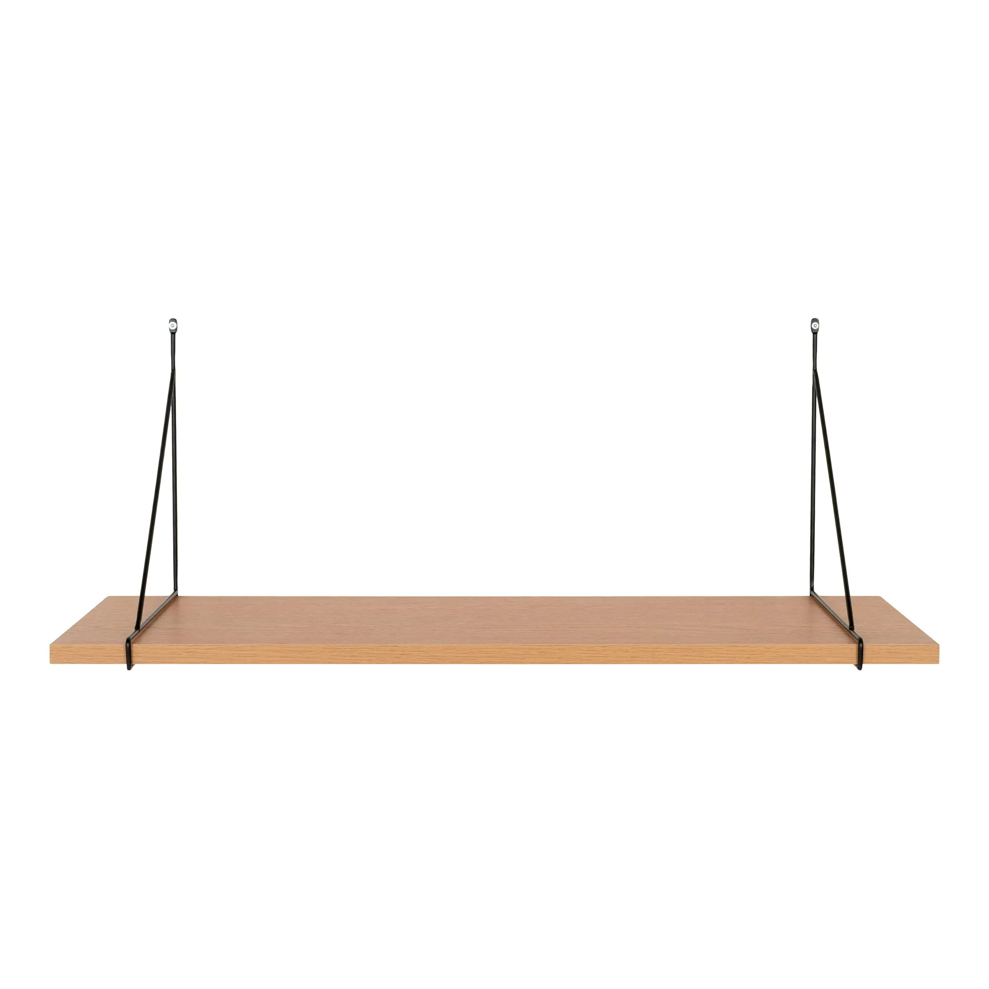 tinkaro Wandregal Chiba Melamin, Stahl, MDF Natur / Schwarz