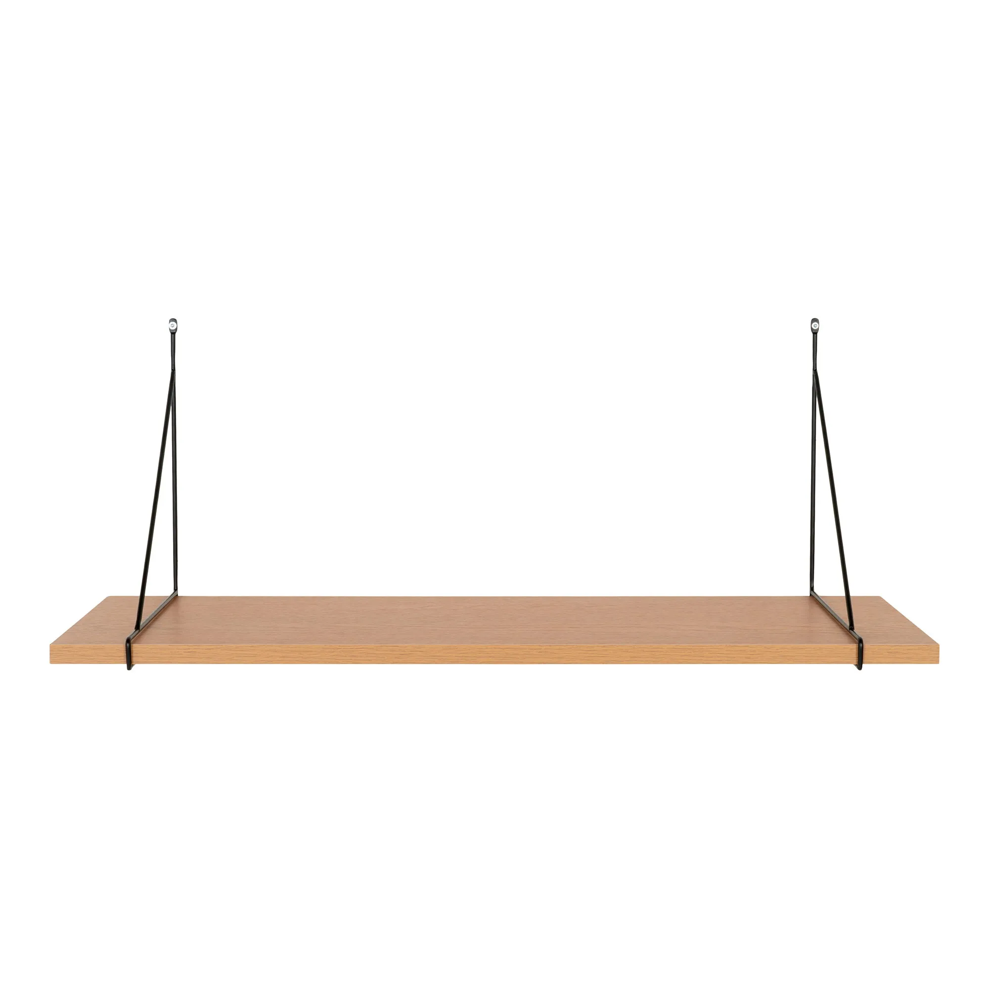 tinkaro Wandregal Chiba Melamin, Stahl, MDF Natur / Schwarz