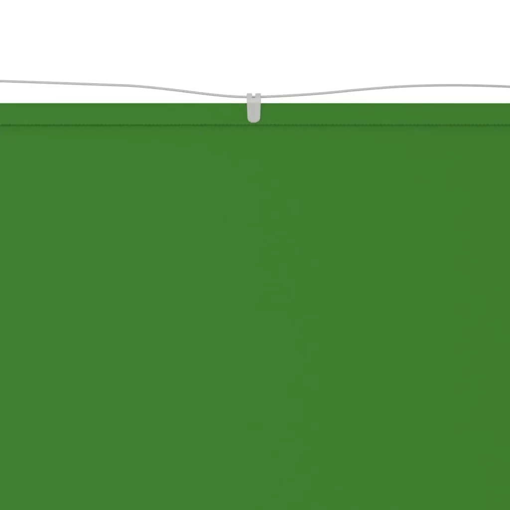 Vertikalmarkise 60x600 cm Hellgrün aus Oxford-Gewebe, wasserfest und UV-beständig