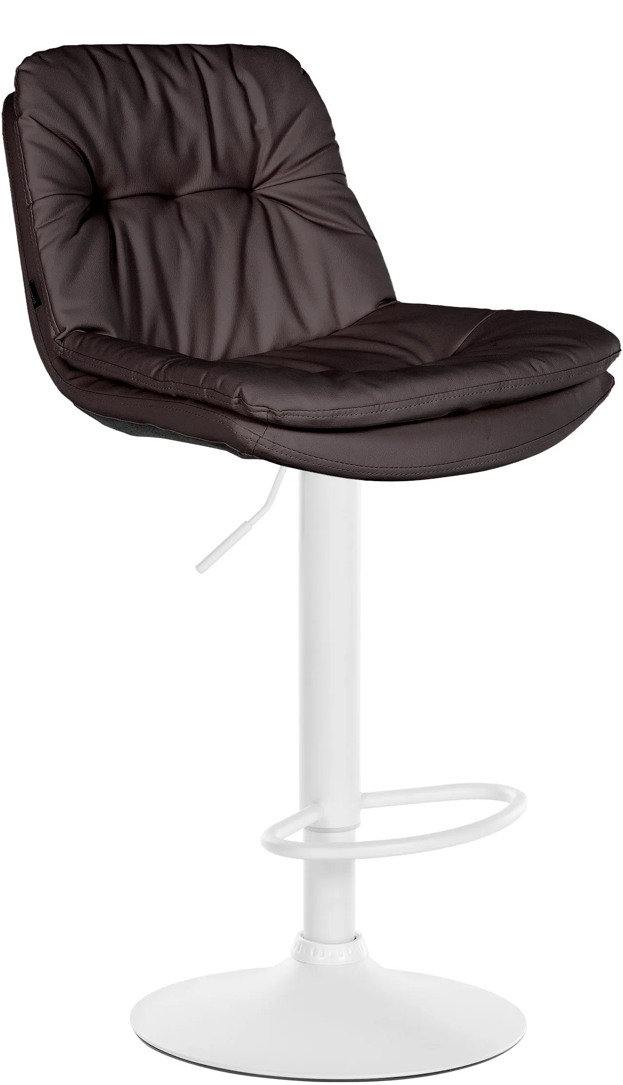 Barhocker Laurel Kunstleder 46x54x92-113 cm braun