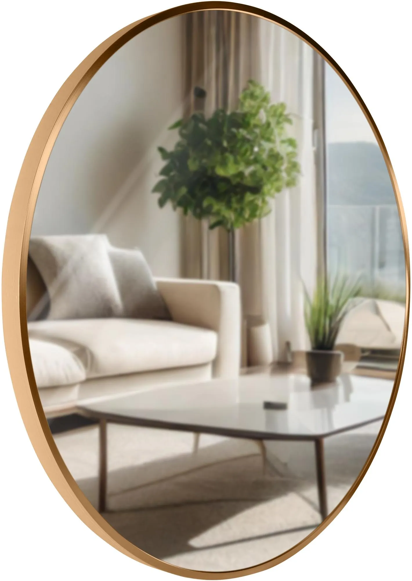 Wandspiegel Elsie 60x60 cm gold matt