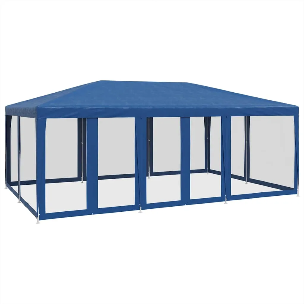 Blaues Partyzelt 600x400x280 cm mit robustem Eisengestell