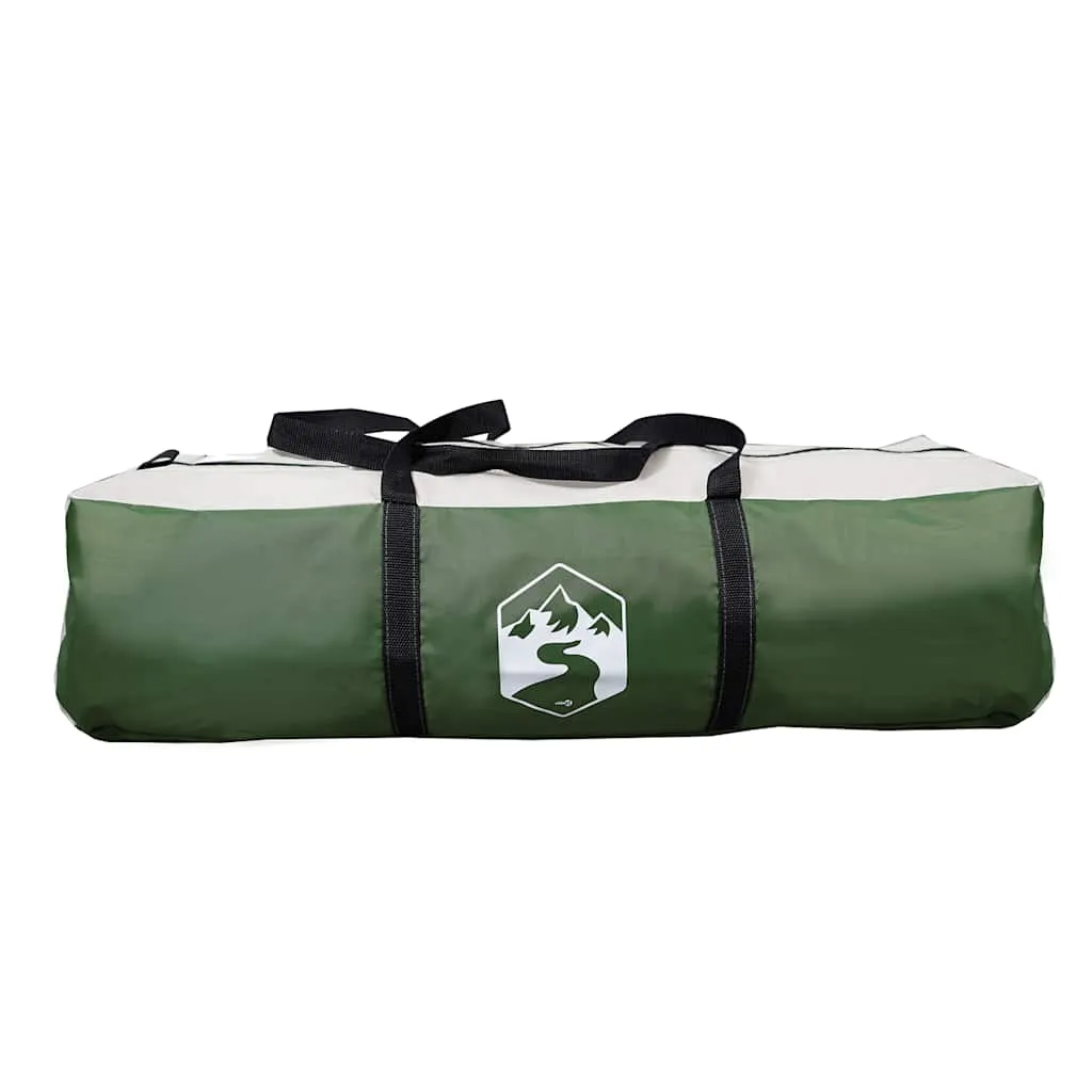Familienzelt Grün 500 x 305 x 200/205 cm wasserdicht mit E-Anschluss
