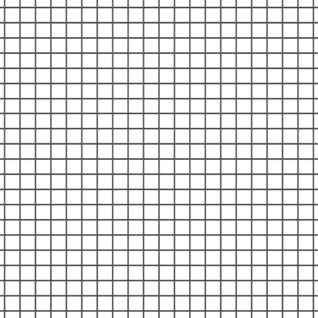 Geschweißter Drahtzaun 5000 x 150 cm Grau für Außenbereich