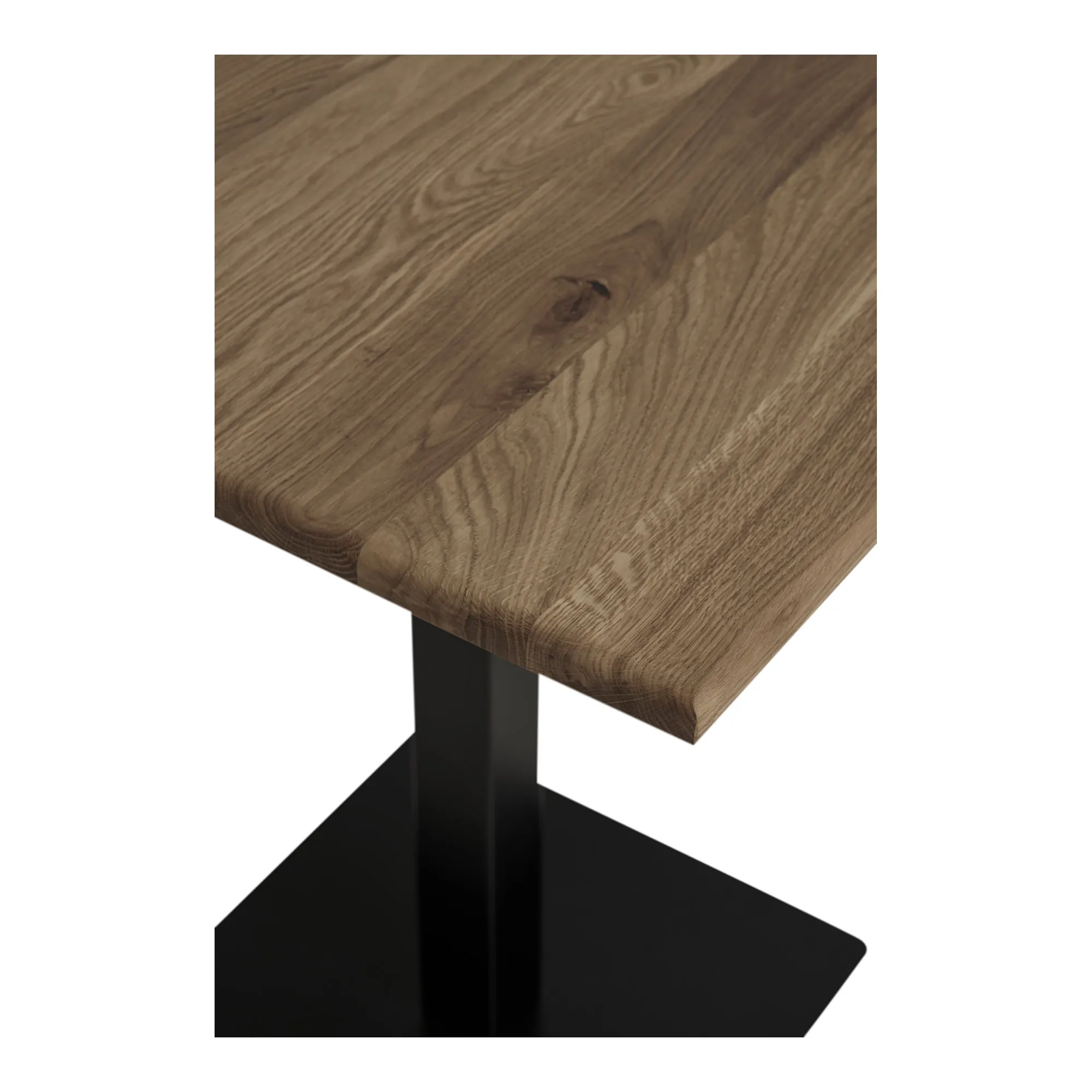 tinkaro Lignano Cafétisch 70 x 70 x 75 cm Geräucherte Eiche Schwarz