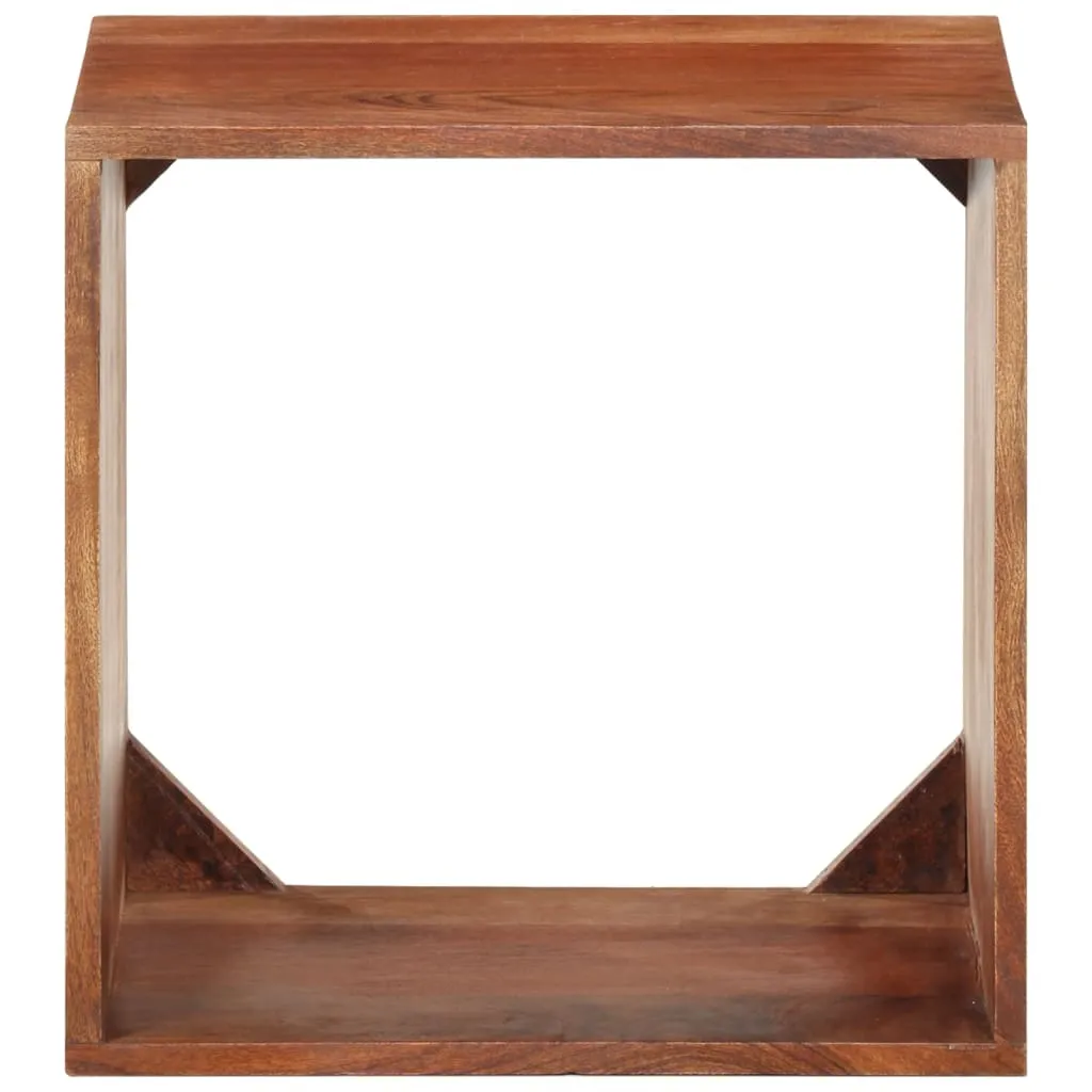 Wandregal 40x30x40 cm Massivholz Akazie