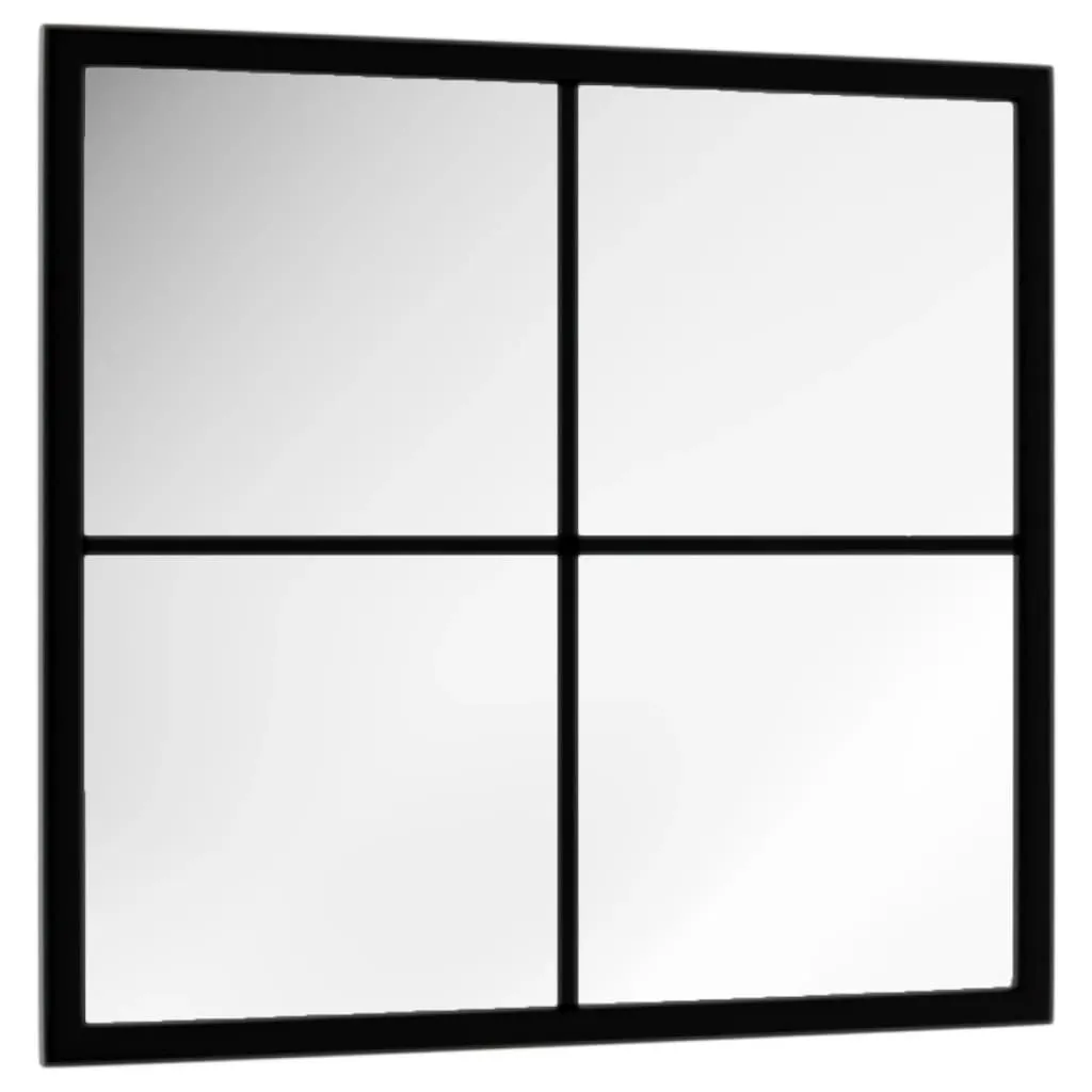 Wandspiegel Schwarz 40x40 cm Metall