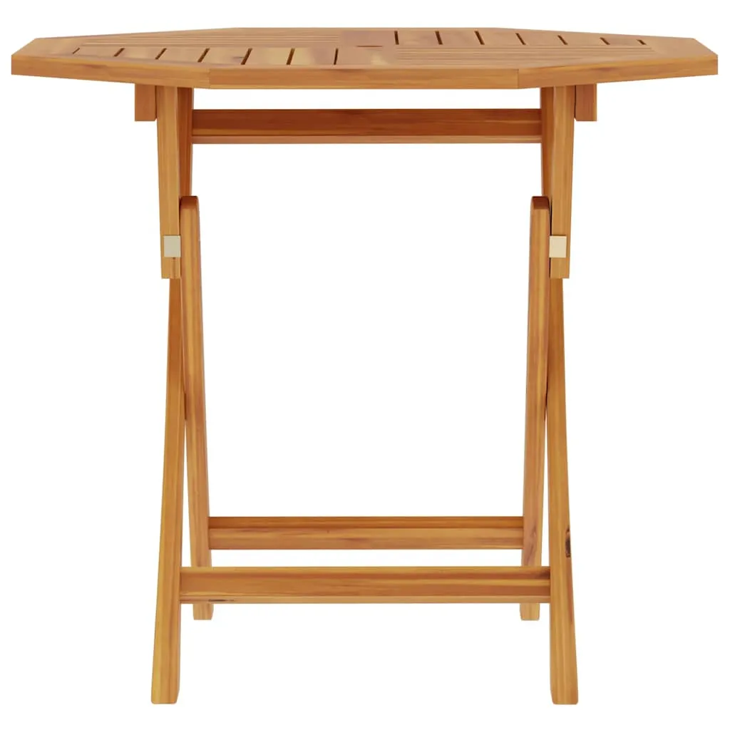 Klappbarer Gartentisch 85x85x76 cm Teak Massivholz