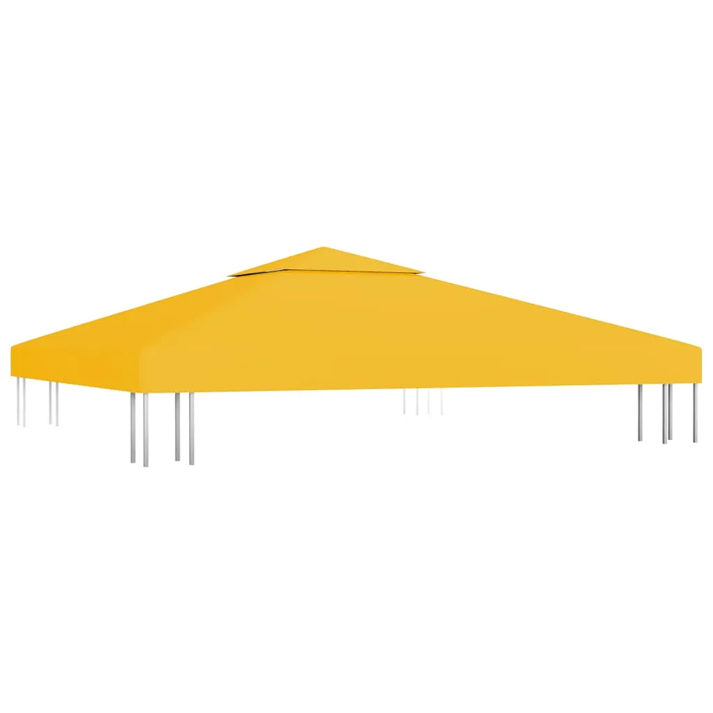Pavillon-Dachplane Gelb 3x3 m mit Kaminabzug und PVC-Beschichtung