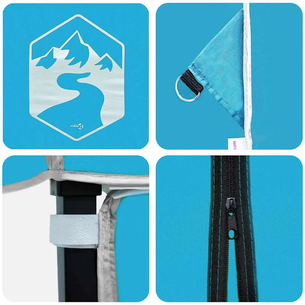 Pop-up Himmelzelt 194x194x251 cm Blau - wetterfest und höhenverstellbar