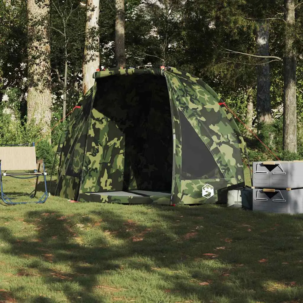 Angelzelt Campingzelt 210x170x125 cm Tarnfarbe wasserdicht