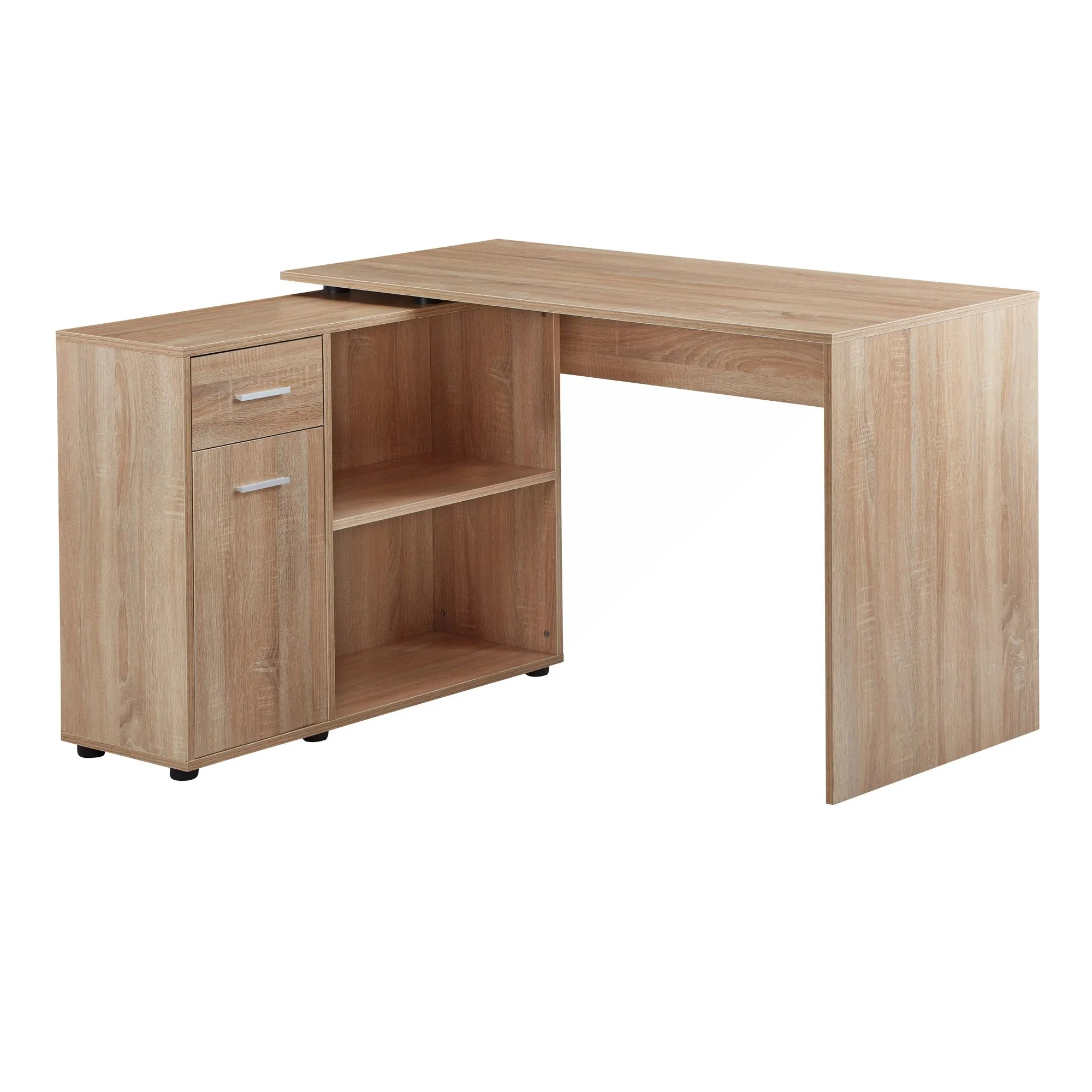 Wohnling Design Eckschreibtisch mit Regal Sonoma 120 x 75 Wohnling Design Eckschreibtisch mit Regal Sonoma 120 x 75