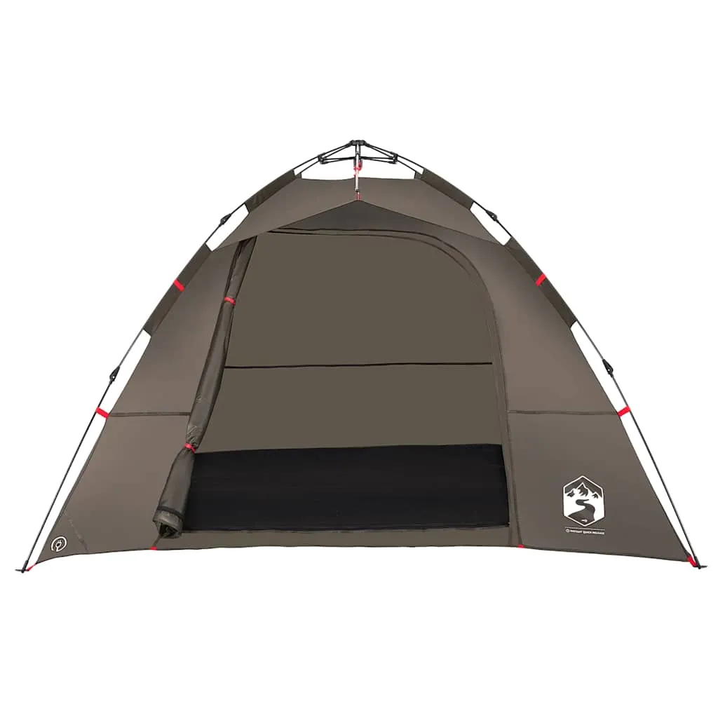 Angelzelt Campingzelt 262x254x172 cm Braun wasserdicht winddicht