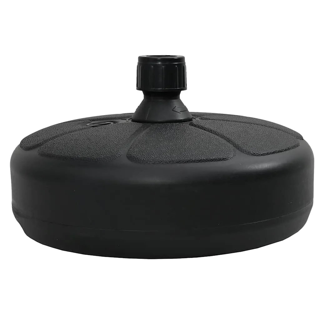 Sonnenschirmständer Sand/Wasser 15 L Schwarz