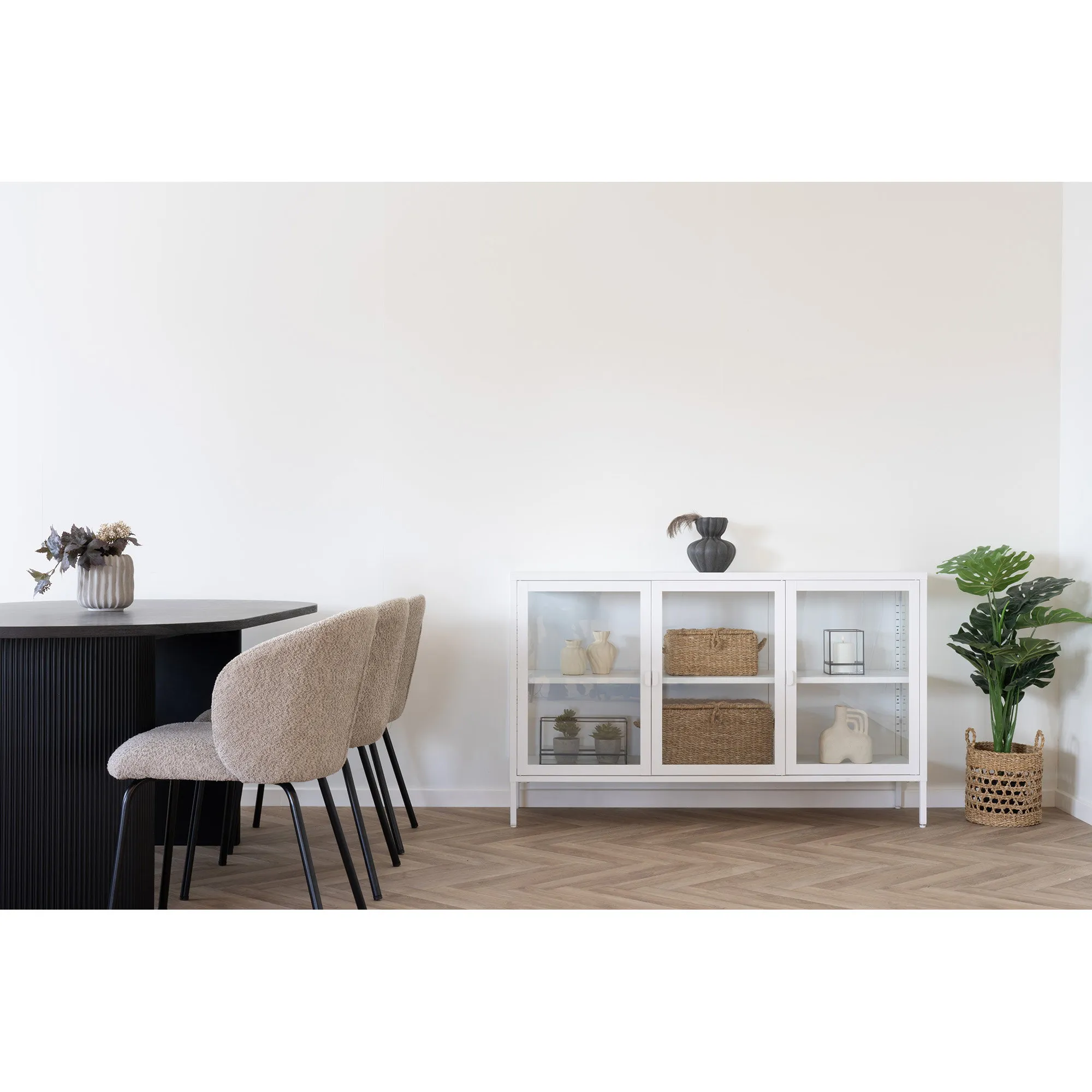 tinkaro Balok Körbe Set aus Seegras 28/32/36 cm Natur/Schwarz