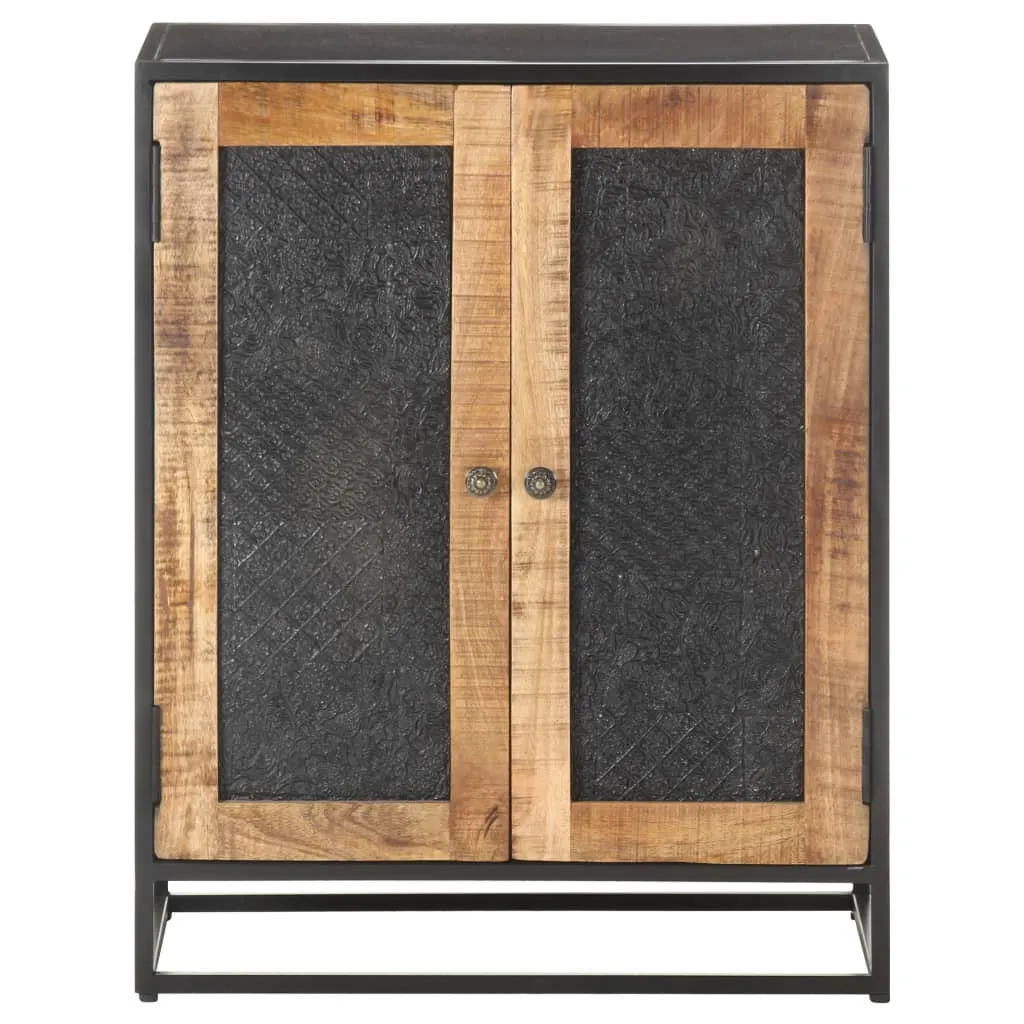 Sideboard 60x35x75 cm Raues Mangoholz
