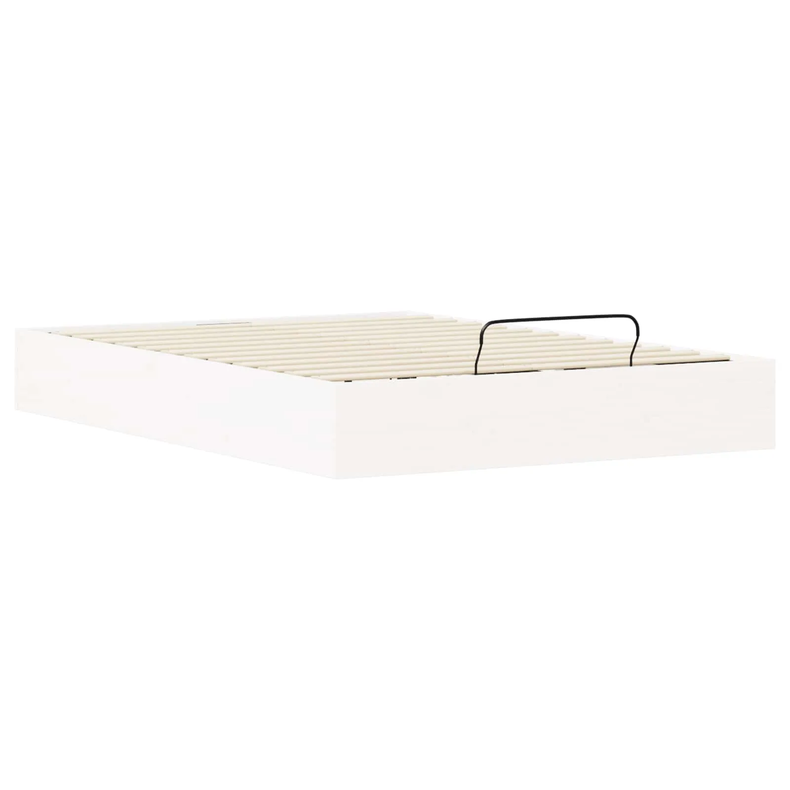 Ottoman Bettgestell mit Stauraum 120 x 200 cm Weiß
