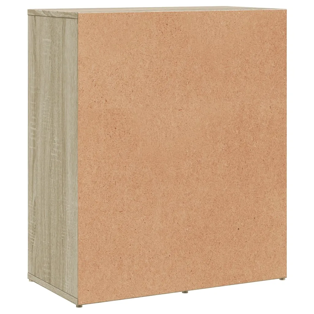 Robustes Sideboard 60 x 31 x 70 cm in Sonoma-Eiche, Holzwerkstoff