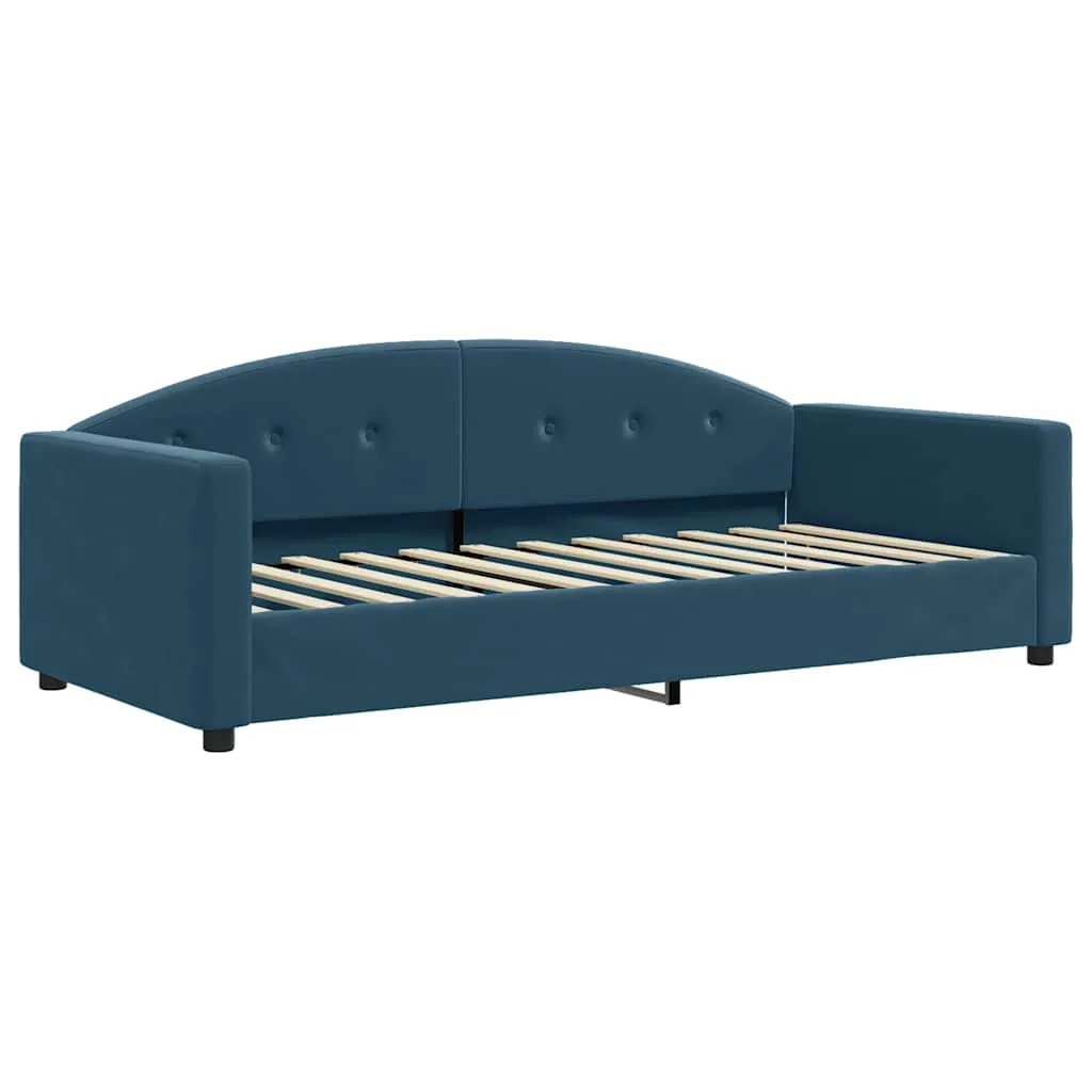 Tagesbett Blau 90x200 cm Samt