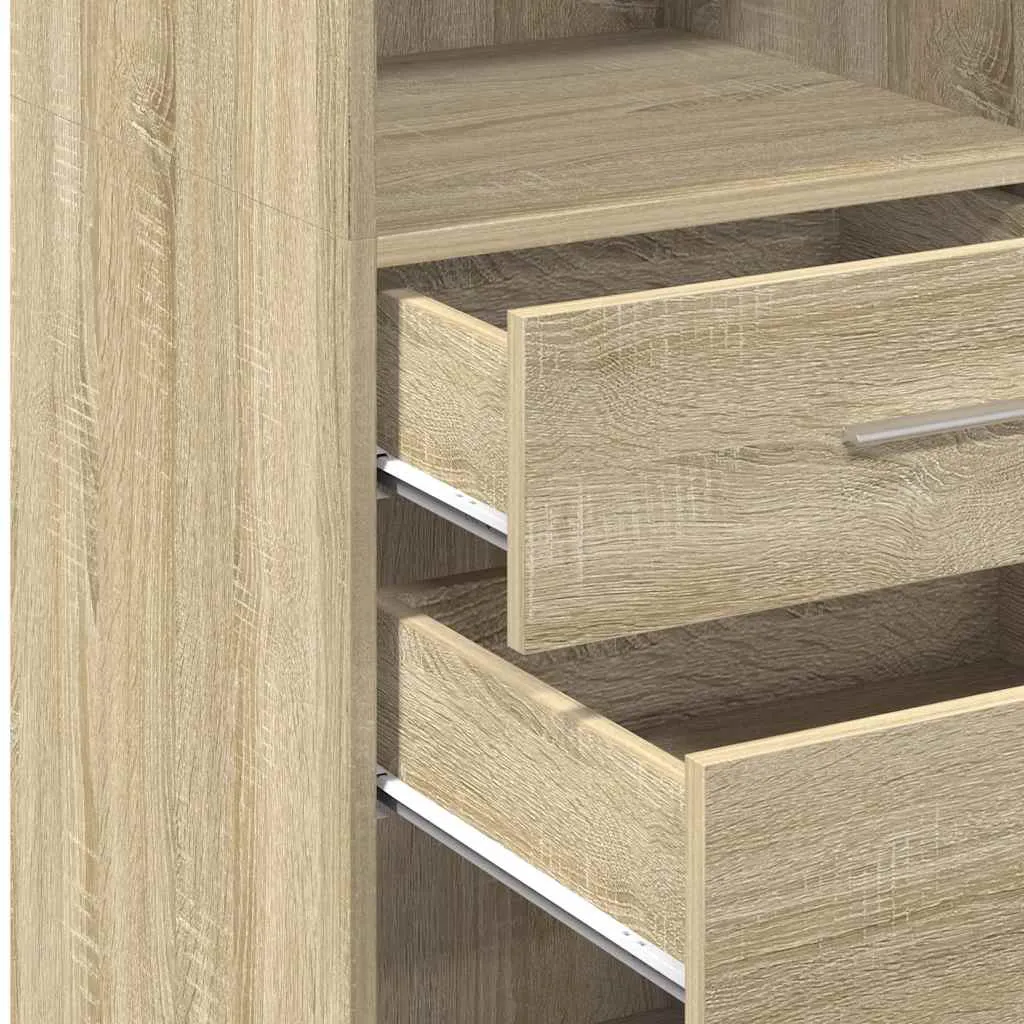 Klassisches Highboard 40 x 42,5 x 124 cm in Sonoma-Eiche