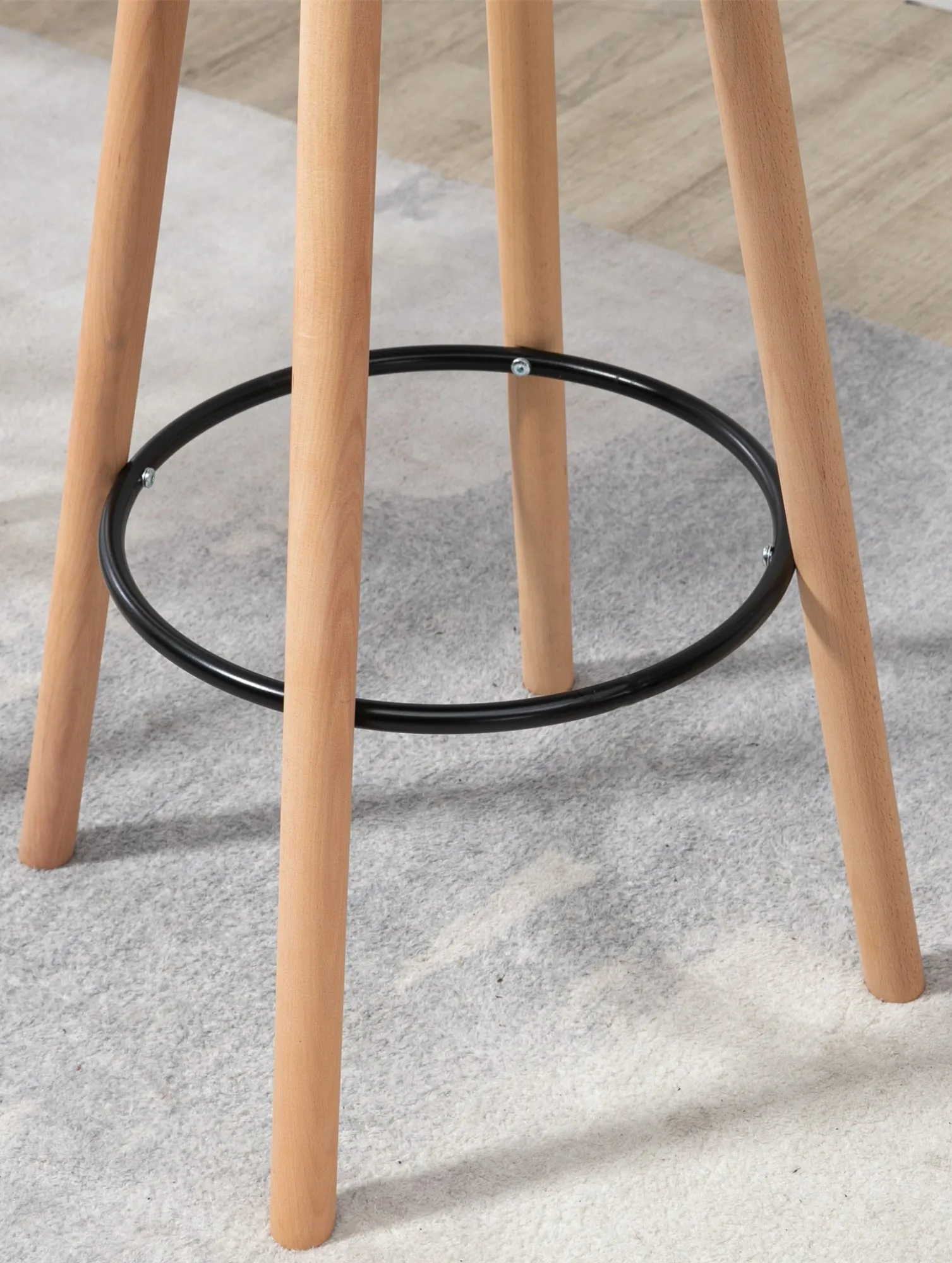 Stehtisch Livia rund 60x60x107 cm natura/schwarz