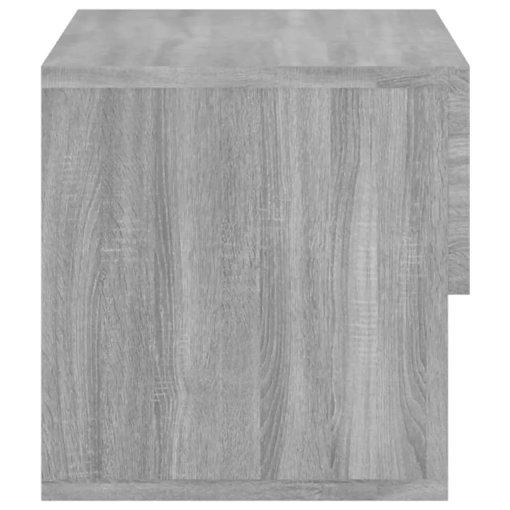 Wand-Nachttisch 46 x 29,5 x 30 cm Grau Sonoma Holzwerkstoff