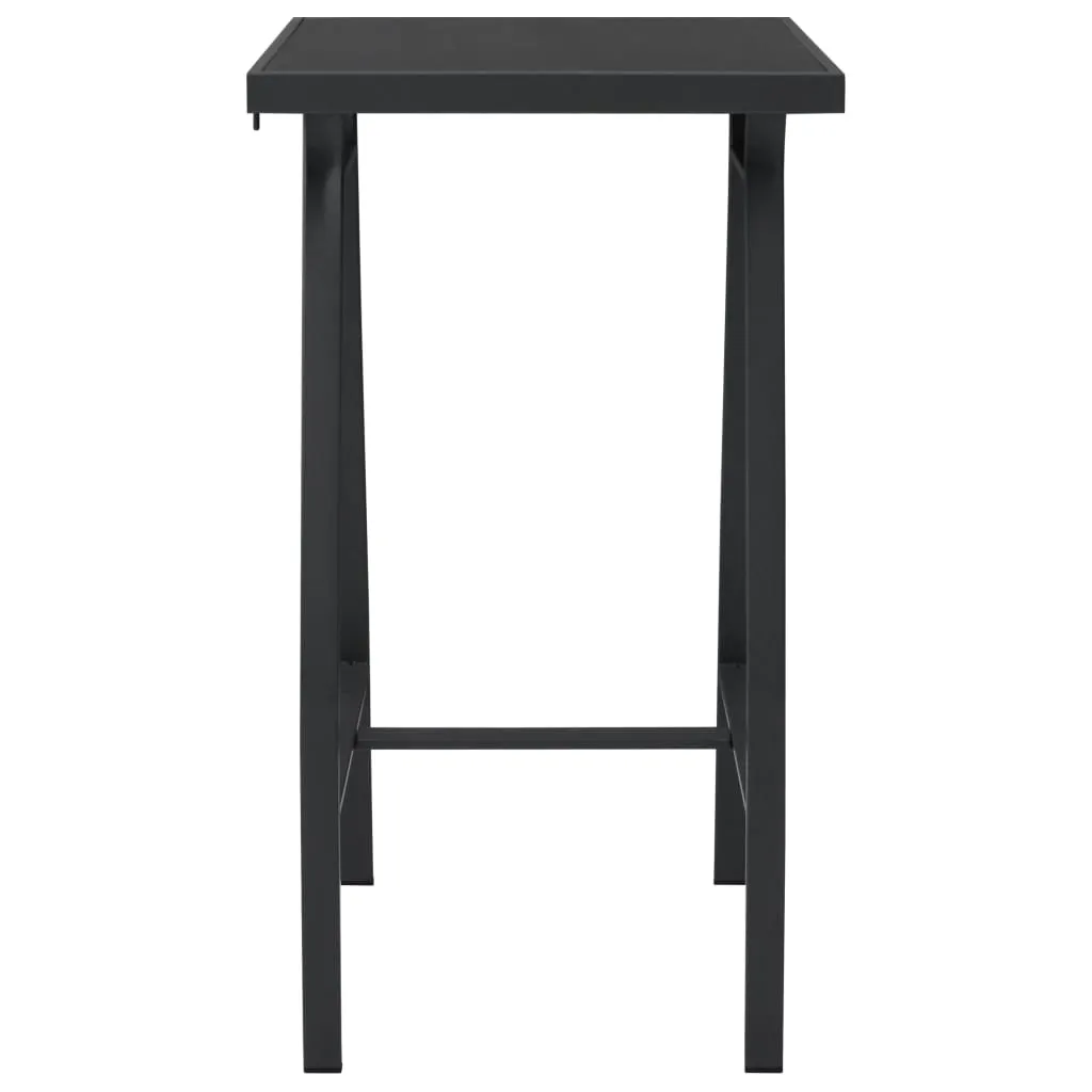 Eleganter Bartisch 60x60x110 cm in Schwarz und Dunkelgrau