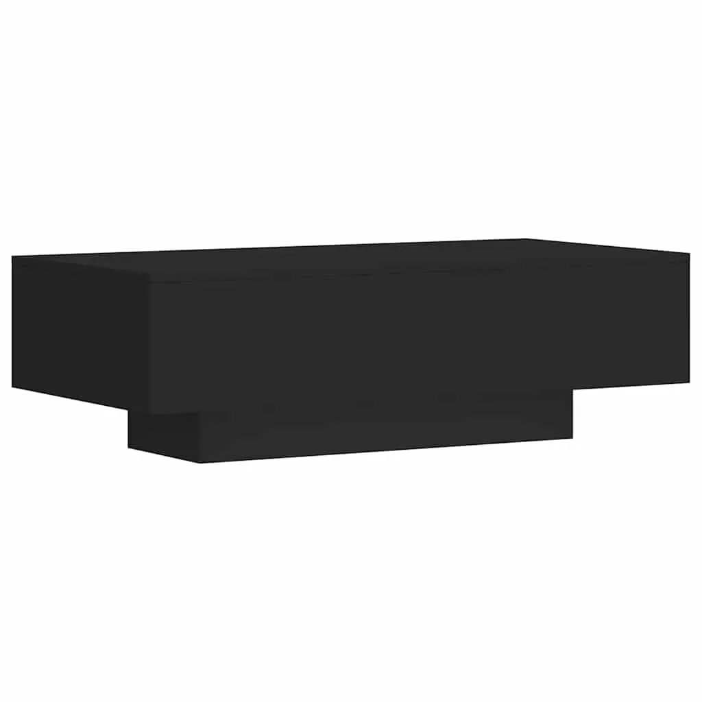 Schwarzer Couchtisch aus Holzwerkstoff 100 x 49,5 x 31 cm