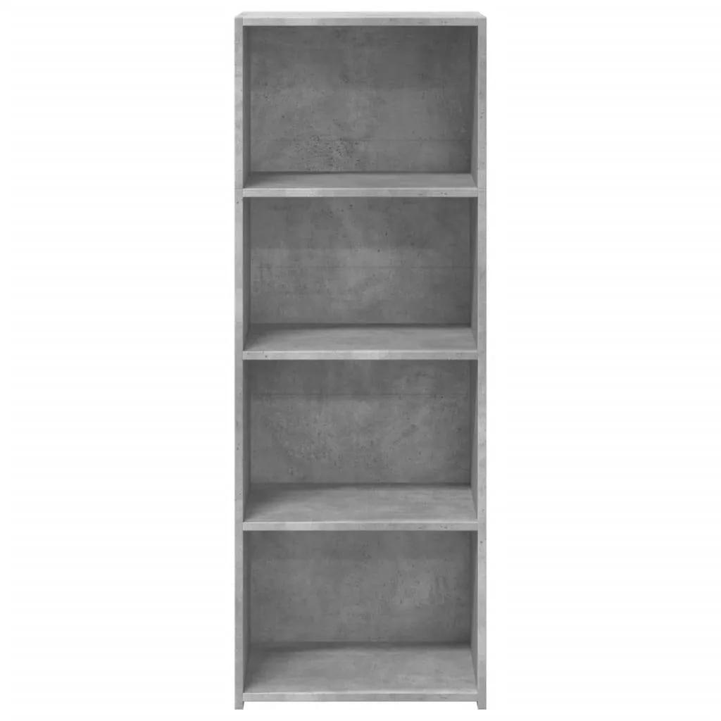 Klassisches Highboard Betongrau 45 x 41 x 124 cm aus Holzwerkstoff